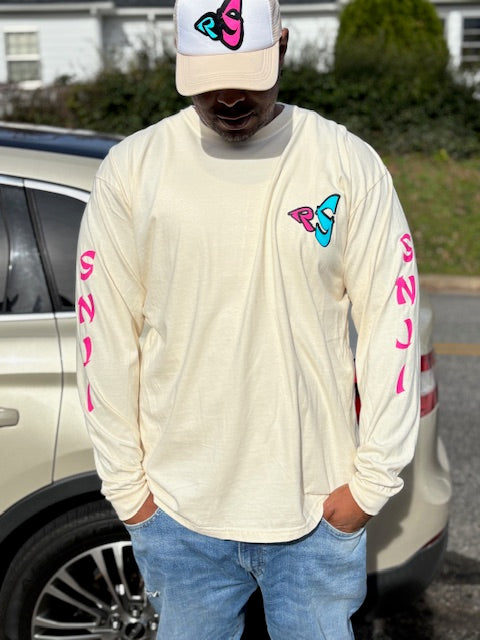 Hustle Hard Teddy Bear LS Tee with Hat